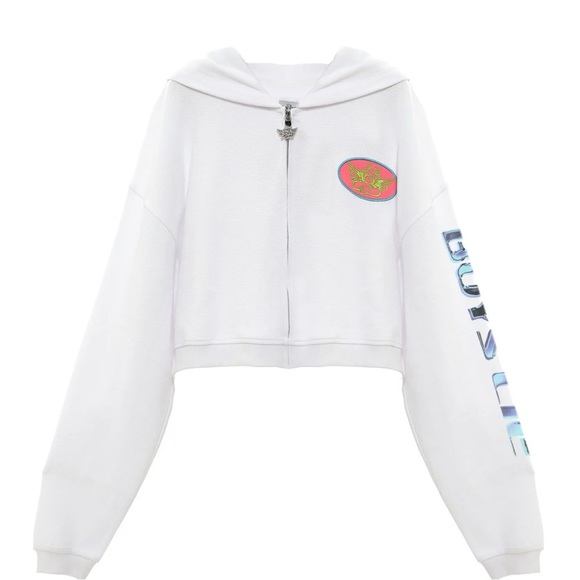 Boys Lie Cropped Zip-Up Jacket - Picture 3 of 4